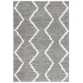 thumbnail image 1 of SAFAVIEH Venus Carleen Chevron Shag Area Rug, 9' x 12', Grey/Ivory, 1 of 8
