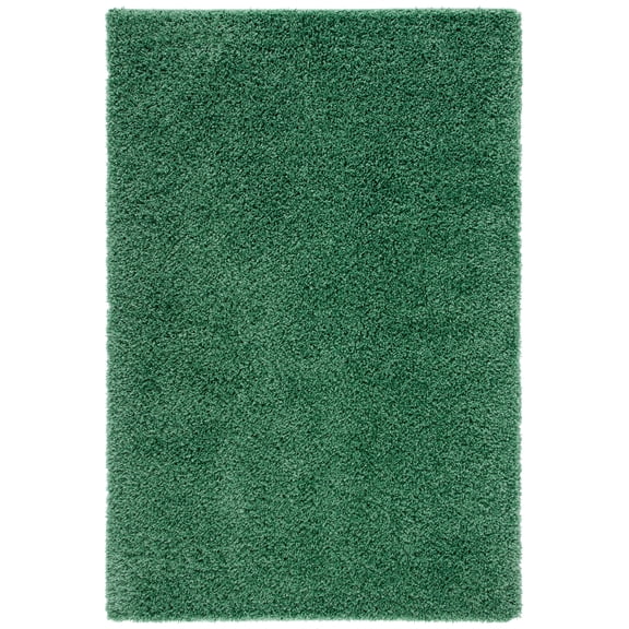 SAFAVIEH Venus Elijah Solid Plush Shag Area Rug, 4' x 6', Green