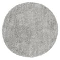 thumbnail image 1 of SAFAVIEH Venus Elijah Solid Plush Shag Area Rug, 6'7" x 6'7" Round, Grey, 1 of 9