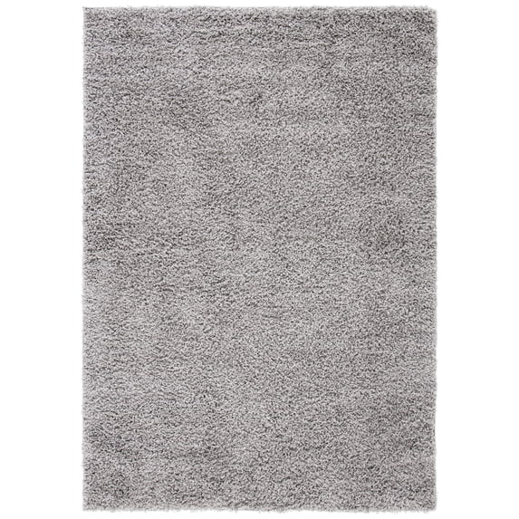 SAFAVIEH Venus Elijah Solid Plush Shag Area Rug, Grey, 11' x 15'