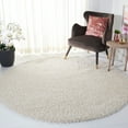 thumbnail image 1 of SAFAVIEH Venus Elijah Solid Plush Shag Area Rug, Ivory, 6'7" x 6'7" Round, 1 of 8