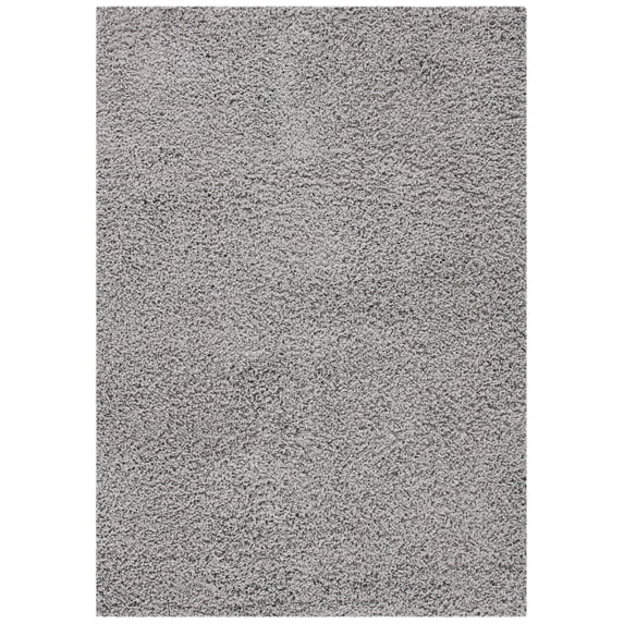 SAFAVIEH Venus Elijah Solid Plush Shag Area Rug, Light Grey, 2'7" x 5'