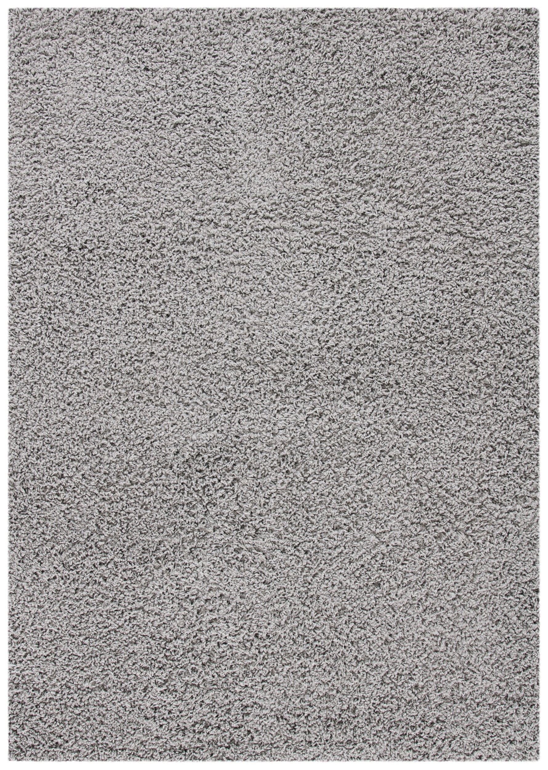 Light Grey 8' x 10' Solid Shag Area Rug