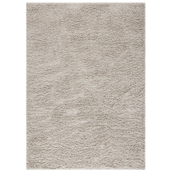 SAFAVIEH Venus Elijah Solid Plush Shag Area Rug, Taupe, 9' x 12'