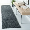 thumbnail image 1 of SAFAVIEH Venus Elijah Solid Plush Shag Runner Rug, Dark Grey, 2'2" x 8', 1 of 4