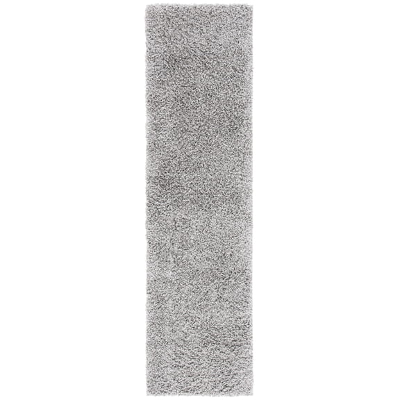 SAFAVIEH Venus Elijah Solid Plush Shag Runner Rug, Grey, 2'2" x 10'