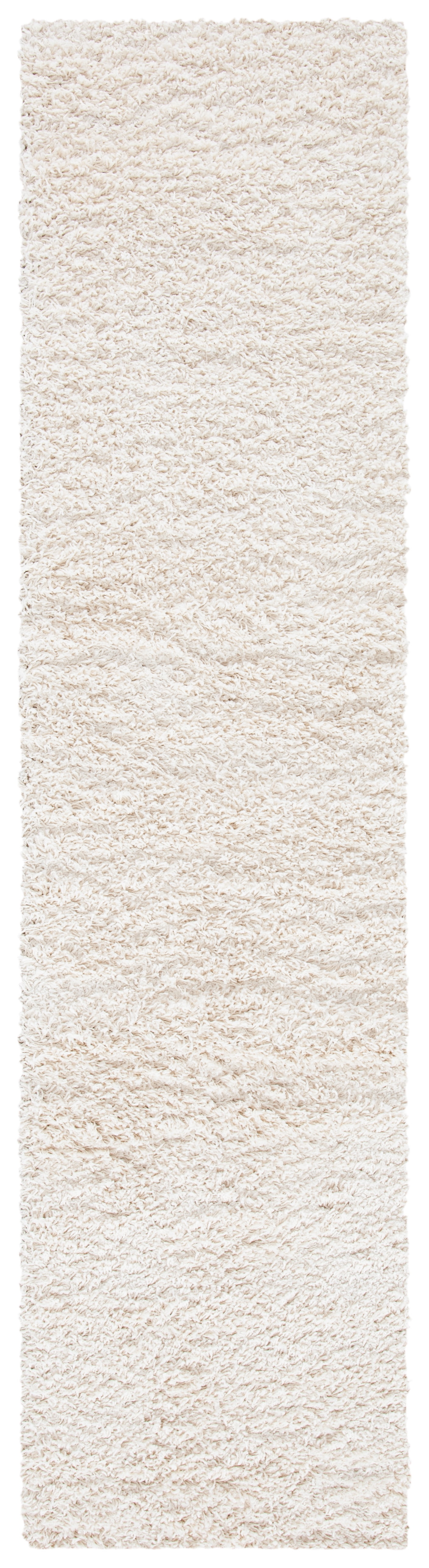 SAFAVIEH Venus Elijah Solid Plush Shag Runner Rug, Ivory, 2'2" x 10'