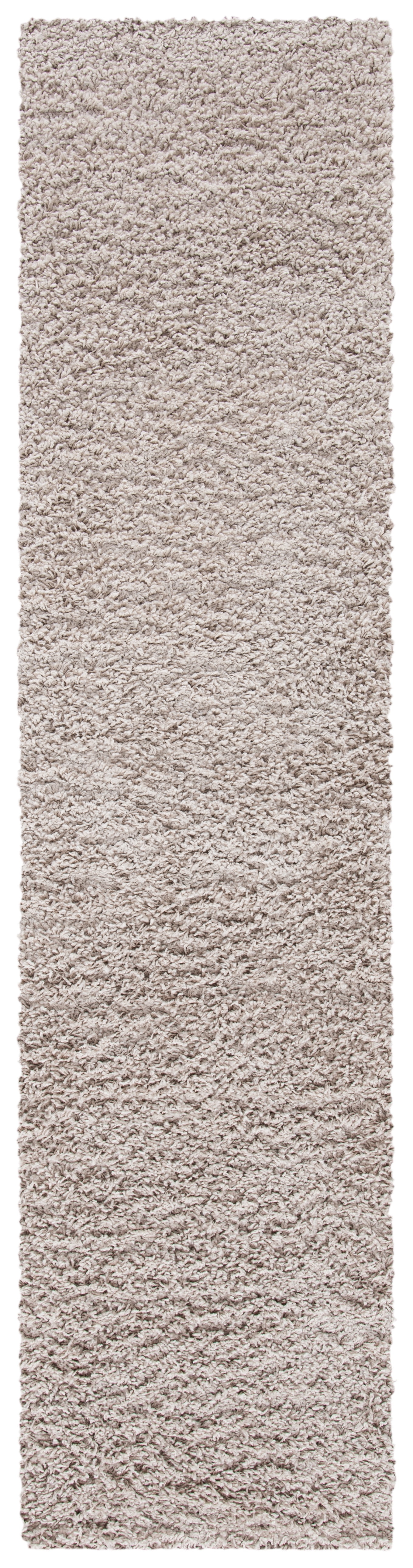 SAFAVIEH Venus Elijah Solid Plush Shag Runner Rug, Taupe, 2'2" x 10'