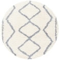 thumbnail image 1 of SAFAVIEH Venus Jonah Abstract Geometric Shag Area Rug, Ivory/Grey, 6'7" x 6'7" Round, 1 of 4