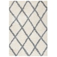 thumbnail image 1 of SAFAVIEH Venus Quincy Geometric Trellis Shag Area Rug, Ivory/Grey, 9' x 12', 1 of 5