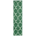thumbnail image 1 of SAFAVIEH Venus Shag Waverly Trellis Runner Rug, Green/Ivory, 2'2" x 8', 1 of 8