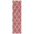 thumbnail image 1 of SAFAVIEH Venus Shag Waverly Trellis Runner Rug, Pink/Ivory, 2'2" x 8', 1 of 8