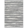 thumbnail image 1 of SAFAVIEH Venus Sophie Striped Shag Area Rug, 5'3" x 7'6", Grey/Ivory, 1 of 9