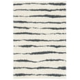 thumbnail image 1 of SAFAVIEH Venus Sophie Striped Shag Area Rug, 6' x 9', Ivory/Dark Grey, 1 of 8