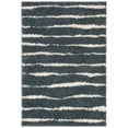 thumbnail image 1 of SAFAVIEH Venus Sophie Striped Shag Area Rug, Dark Grey/Ivory, 9' x 12', 1 of 4