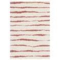 thumbnail image 1 of SAFAVIEH Venus Sophie Striped Shag Area Rug, Ivory/Pink, 5'3" x 7'6", 1 of 8