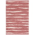 thumbnail image 1 of SAFAVIEH Venus Sophie Striped Shag Area Rug, Pink/Ivory, 5'3" x 7'6", 1 of 8