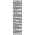 thumbnail image 1 of SAFAVIEH Venus Sophie Striped Shag Runner Rug, Grey/Ivory, 2'2" x 14', 1 of 9