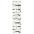 thumbnail image 1 of SAFAVIEH Venus Sophie Striped Shag Runner Rug, Ivory/Dark Grey, 2'2" x 14', 1 of 8