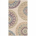 thumbnail image 1 of SAFAVIEH Veranda Axum Geometric Indoor/Outdoor Area Rug, 2'7" x 5', Cream/Green, 1 of 10