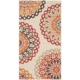 thumbnail image 1 of SAFAVIEH Veranda Axum Geometric Indoor/Outdoor Area Rug, 2'7" x 5', Cream/Red, 1 of 7