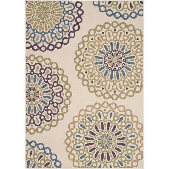 SAFAVIEH Veranda Axum Geometric Indoor/Outdoor Area Rug, 6'7