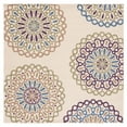thumbnail image 1 of SAFAVIEH Veranda Axum Geometric Indoor/Outdoor Area Rug, Cream/Green, 6'7" x 6'7" Square, 1 of 6