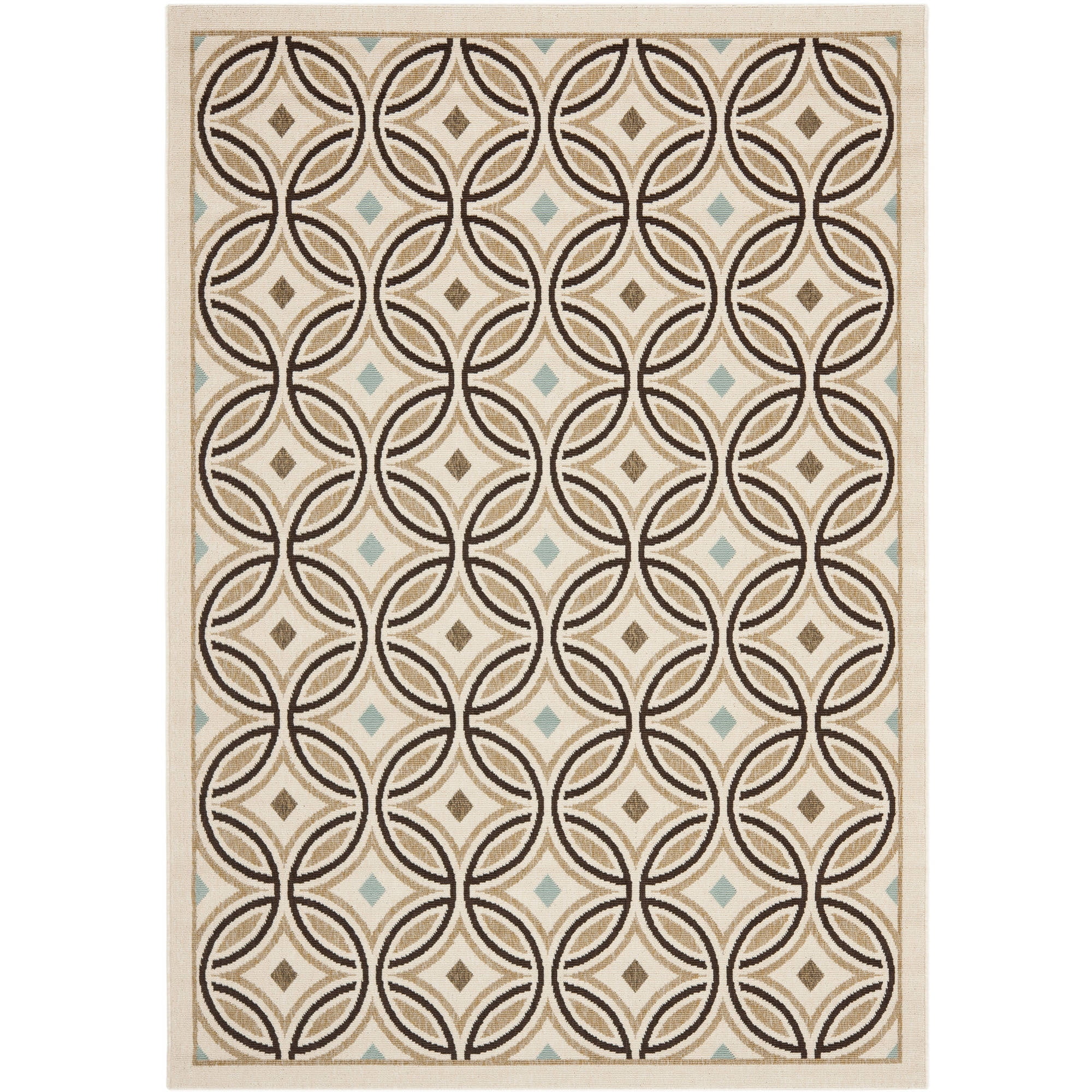 Cfm Rugs SAFAVIEH Veranda Bayon Geometric Indoor/Outdoor Area Rug, 5'3