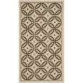 thumbnail image 1 of SAFAVIEH Veranda Bayon Geometric Indoor/Outdoor Area Rug, 6'7" x 9'6", Cream/Chocolate, 1 of 7