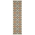 thumbnail image 1 of SAFAVIEH Veranda Branson Geometric Indoor/Outdoor Runner Rug, Cream/Terracotta, 2'3" x 6'7", 1 of 6