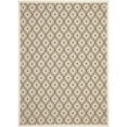 thumbnail image 1 of SAFAVIEH Veranda Candis Geometric Indoor/Outdoor Area Rug, 6'7" x 9'6", Cream/Chocolate, 1 of 3
