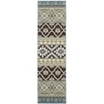 thumbnail image 1 of SAFAVIEH Veranda Dogon Geometric Indoor/Outdoor Runner Rug, Chocolate/Blue, 2'3" x 12', 1 of 9