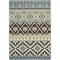 thumbnail image 1 of SAFAVIEH Veranda Dogon Southwestern Indoor/Outdoor Area Rug, 4' x 5'7", Chocolate/Blue, 1 of 9
