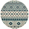 thumbnail image 1 of SAFAVIEH Veranda Dogon Southwestern Indoor/Outdoor Area Rug, 6'7" x 6'7" Round, Turquoise/Blue, 1 of 9