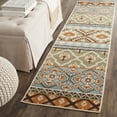 thumbnail image 1 of SAFAVIEH Veranda Dogon Southwestern Indoor/Outdoor Runner Rug, 2'3" x 10', Green/Terracotta, 1 of 10
