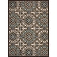 thumbnail image 1 of SAFAVIEH Veranda Durga Geometric Indoor/Outdoor Area Rug, 8' x 11'2", Chocolate/Cream, 1 of 7