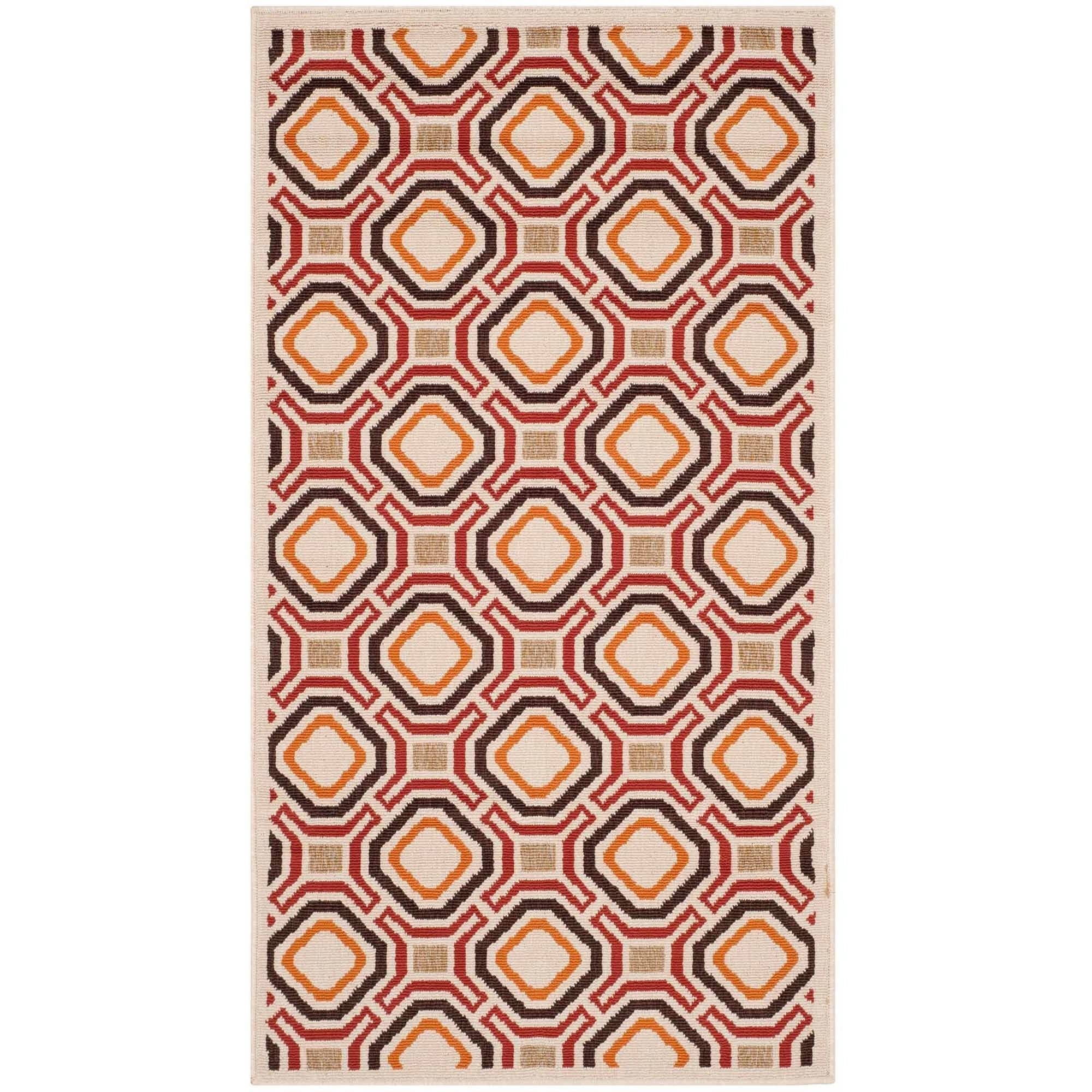 Veranda Rug Packaging SAFAVIEH Veranda Jantar Geometric Indoor/Outdoor Area Rug, 2'7