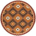thumbnail image 1 of SAFAVIEH Veranda Johann Southwestern Indoor/Outdoor Area Rug, 6'7" x 6'7" Round, Rust/Red, 1 of 5