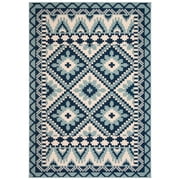 SAFAVIEH Veranda Johann Southwestern Indoor/Outdoor Area Rug, 6'7" x 9'6", Turquoise/Blue