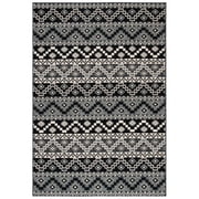 SAFAVIEH Veranda Luwig Geometric Indoor/Outdoor Area Rug, Black/Beige, 2'7" x 5'