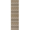 thumbnail image 1 of SAFAVIEH Veranda Luwig Geometric Indoor/Outdoor Runner Rug, Creme/Brown, 2'3" x 10', 1 of 6