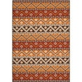 thumbnail image 1 of SAFAVIEH Veranda Luwig Southwestern Indoor/Outdoor Area Rug, 4' x 5'7", Red/Chocolate, 1 of 10