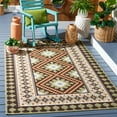 thumbnail image 1 of SAFAVIEH Veranda Magna Geometric Indoor/Outdoor Runner Rug, Brown/Terracotta, 2'3" x 8', 1 of 6
