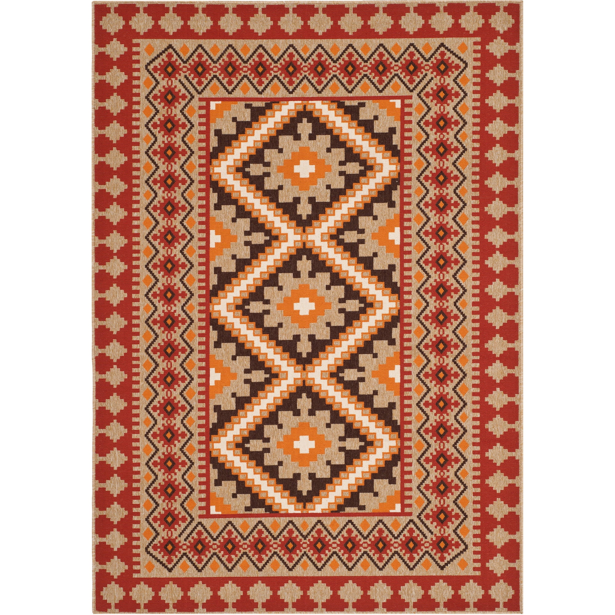SAFAVIEH Veranda Magna Southwestern Indoor/Outdoor Area Rug, 5'3