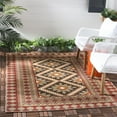 thumbnail image 1 of SAFAVIEH Veranda Magna Southwestern Indoor/Outdoor Area Rug, 8' x 10', Red/Natural, 1 of 6