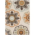 thumbnail image 1 of SAFAVIEH Veranda Maras Geometric Indoor/Outdoor Area Rug, 6'7" x 9'6", Cream/Terracotta, 1 of 10