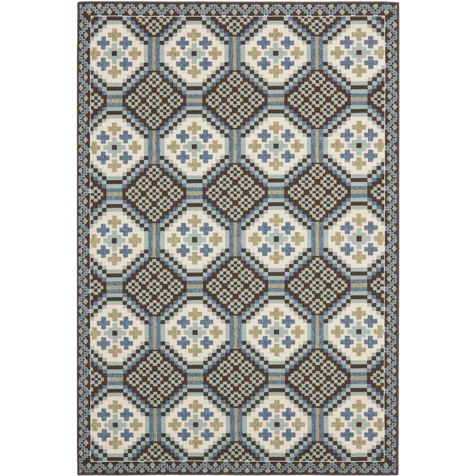 SAFAVIEH Veranda Medici Southwestern Indoor/Outdoor Area Rug, 5'3