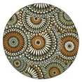 thumbnail image 1 of SAFAVIEH Veranda Petra Geometric Indoor/Outdoor Area Rug, Chocolate/Terracotta, 6'7" x 6'7" Round, 1 of 10