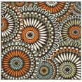 thumbnail image 1 of SAFAVIEH Veranda Petra Geometric Indoor/Outdoor Area Rug, Chocolate/Terracotta, 8' x 8' Square, 1 of 10