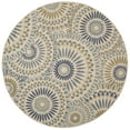 thumbnail image 1 of SAFAVIEH Veranda Petra Geometric Indoor/Outdoor Area Rug, Cream/Green, 3' x 3' Round, 1 of 6